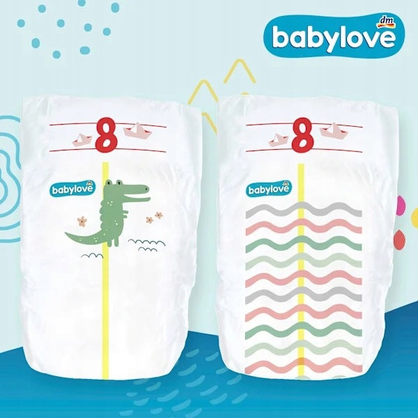 Babylove Premium Diapers Size. 8 18+ kg 28 pcs. 12h SkinPROTECT Poland Brand Babylove