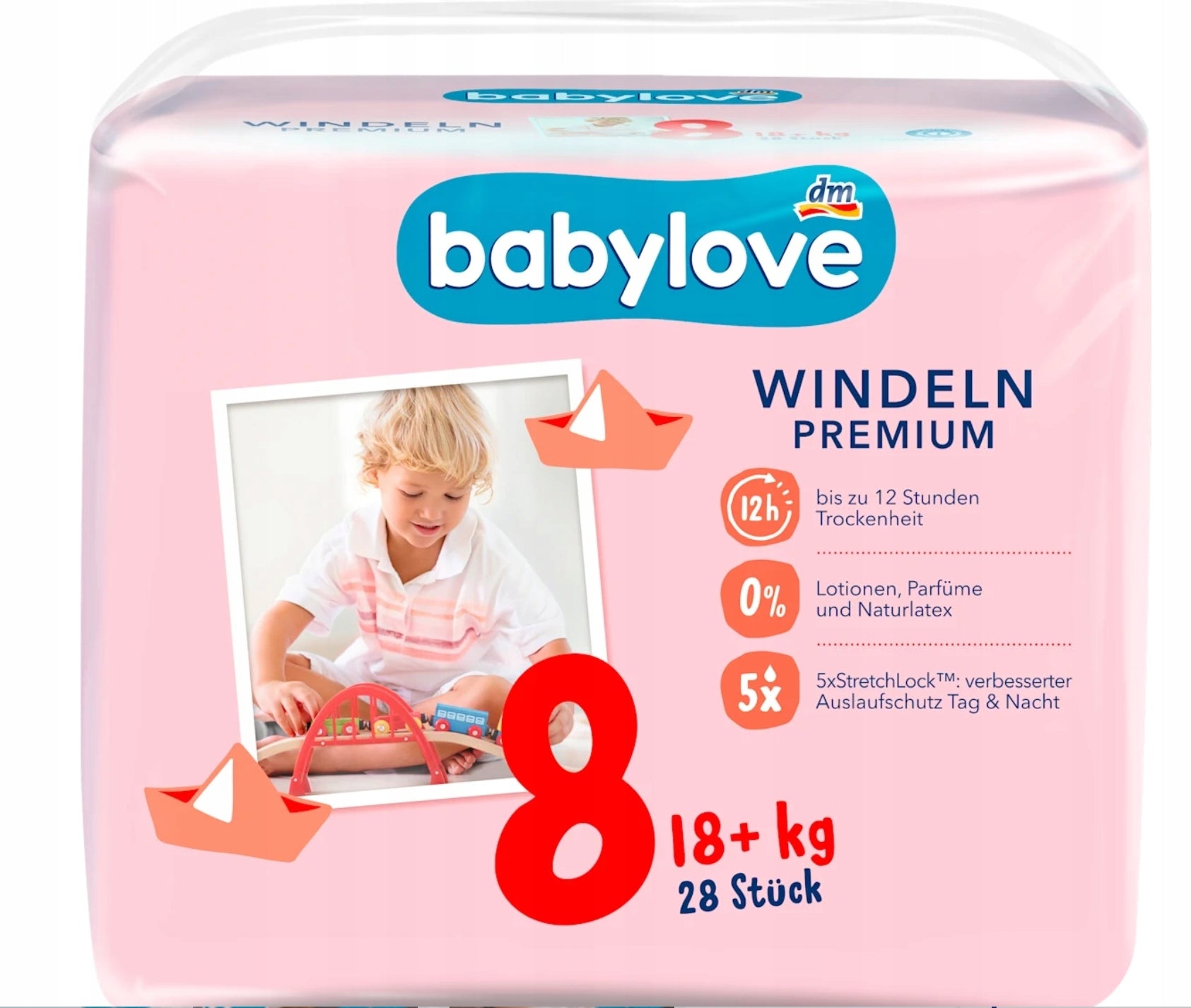 Babylove XXL Diapers 8 18+ 28 pieces 2 pieces set Packaging status original