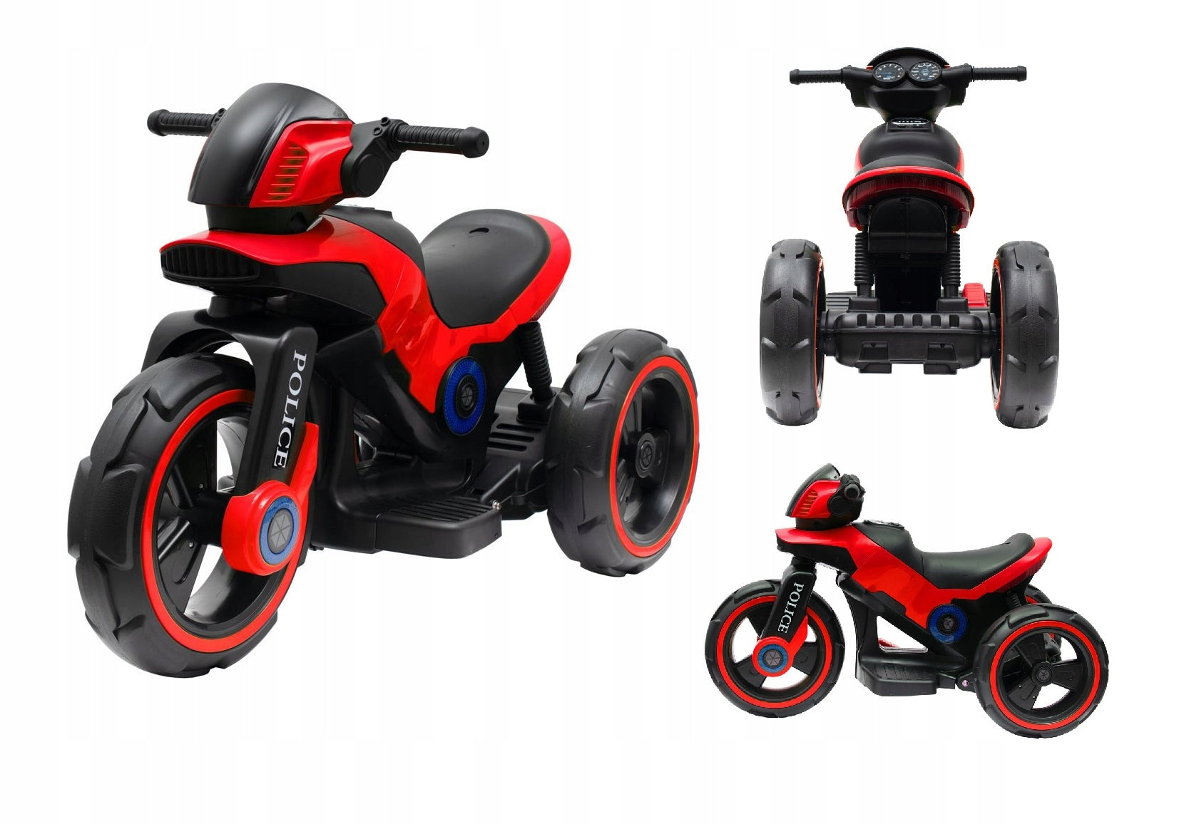 Babymix POLICE tricycle motor Baby Mix for gift | red EAN (GTIN) 5902216907966