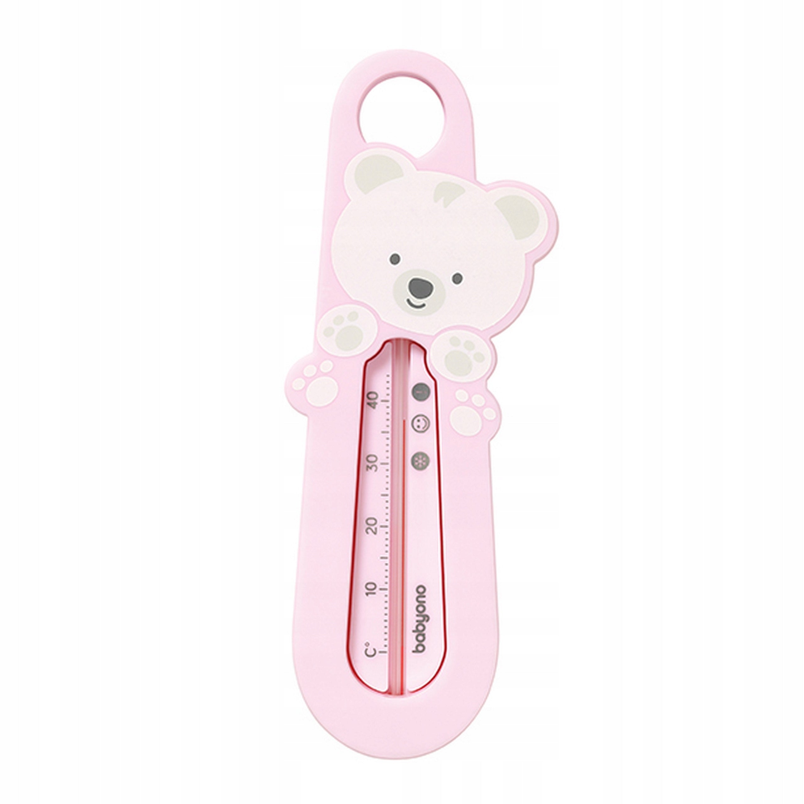 Babyono water thermometer pink Polar Bear 1 pc. Batteries included no