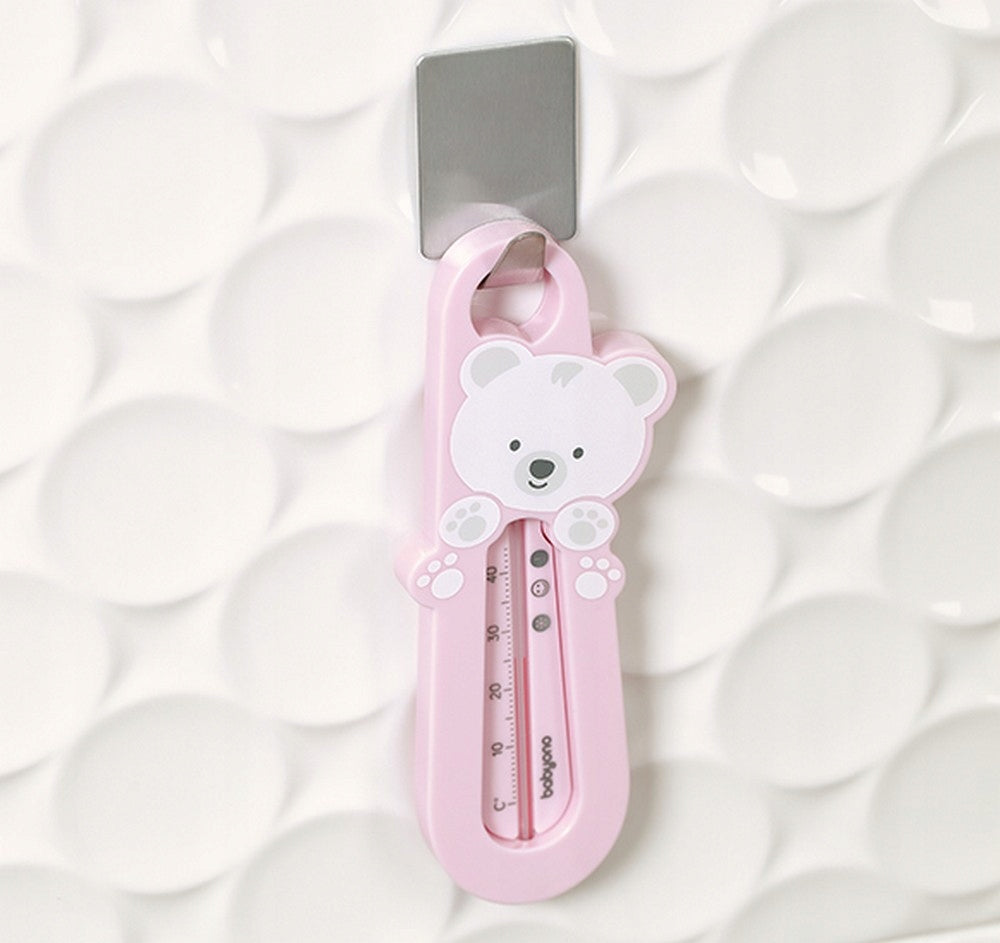 Babyono water thermometer pink Polar Bear 1 pc. Medical device no
