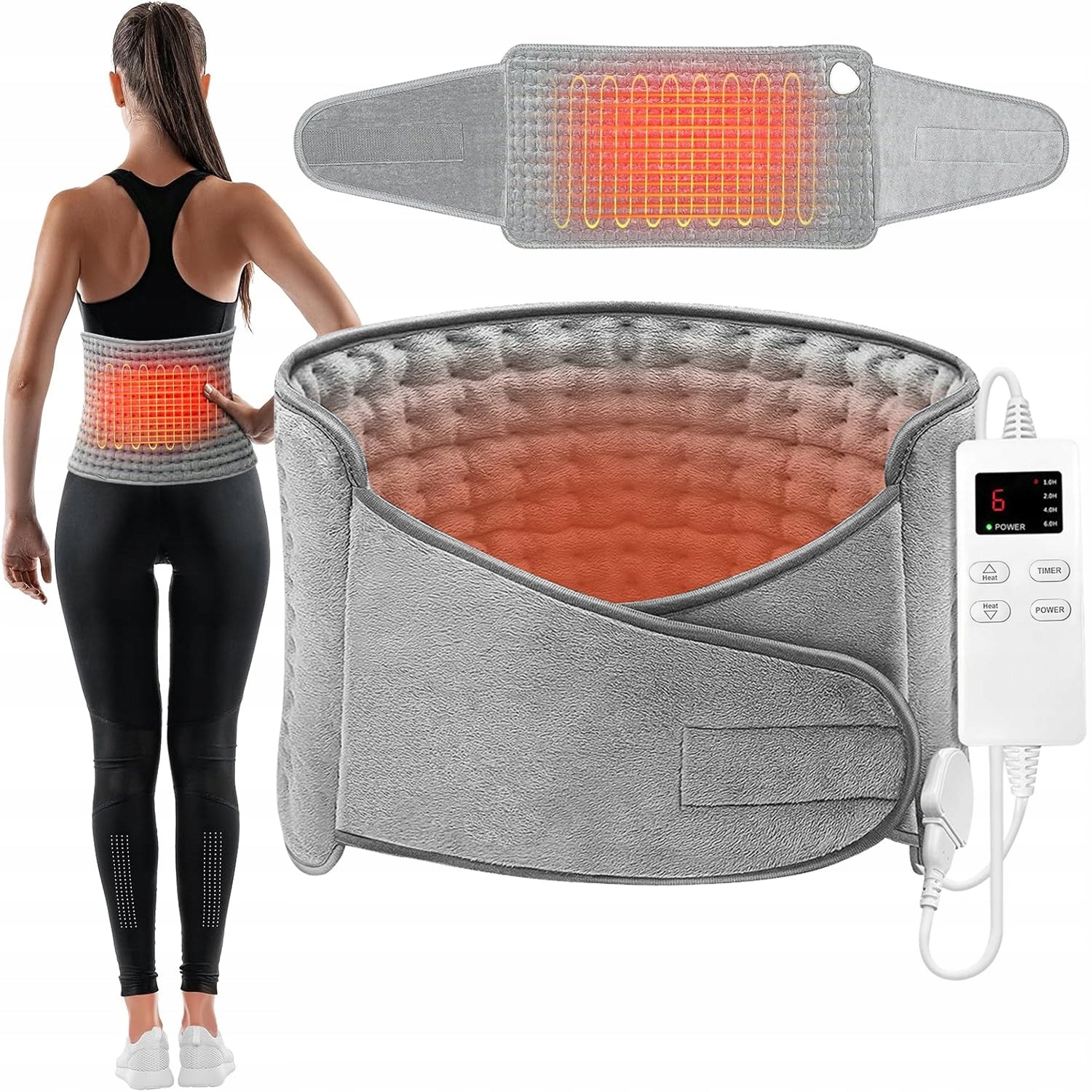 Back Heating Belt Lumbar Back Heater with Remote Control Belt Medical device no
