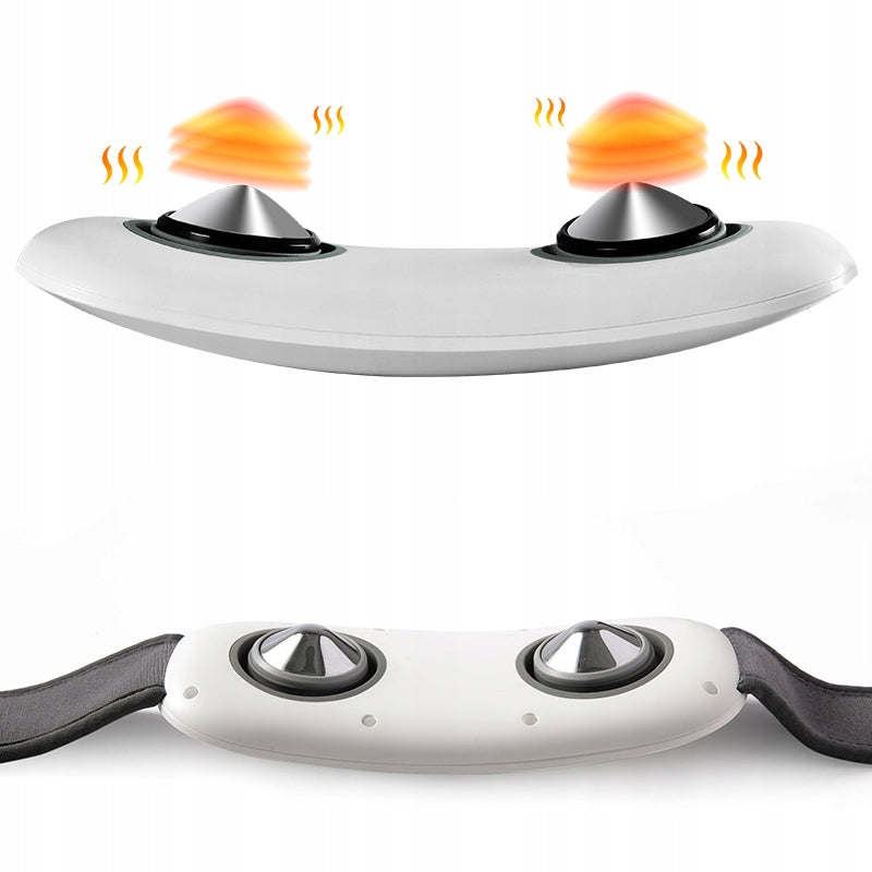 Back Massager INOLY HZ-YBB-1 Wireless Temperature EMS USB C Remote Control Color white