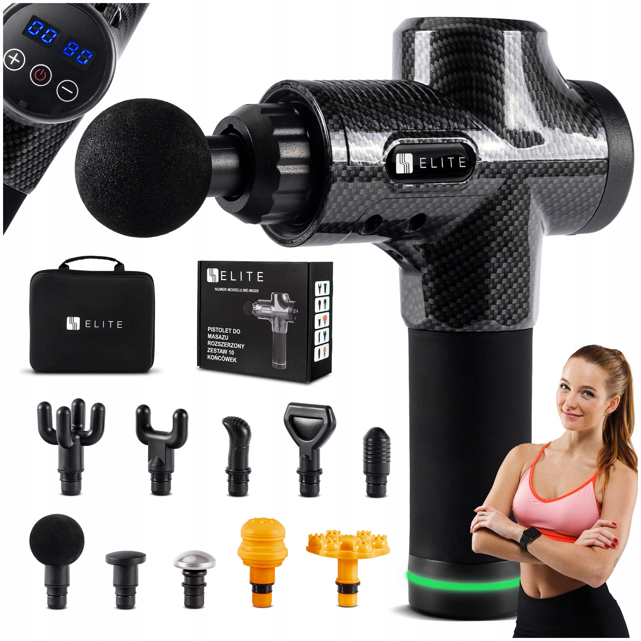 Back Massager for Neck Body and Head Massage Gun ME-MG09