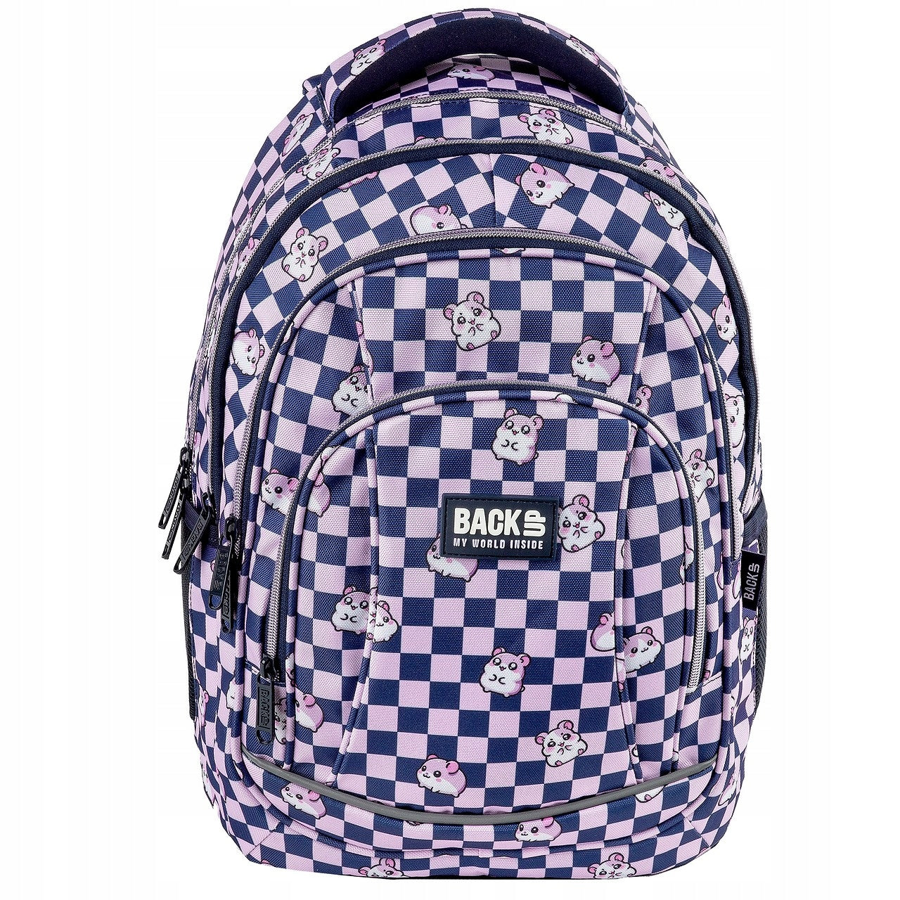 BackUP School Backpack Hamsters Chessboard for Girls A30 Derform Packaging status original