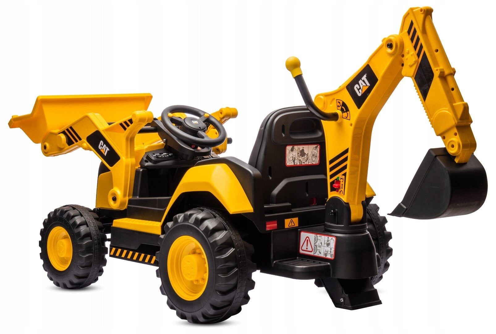 Backhoe loader SUN BABY Cat J04.020.0.1 Yellow Batteries included yes