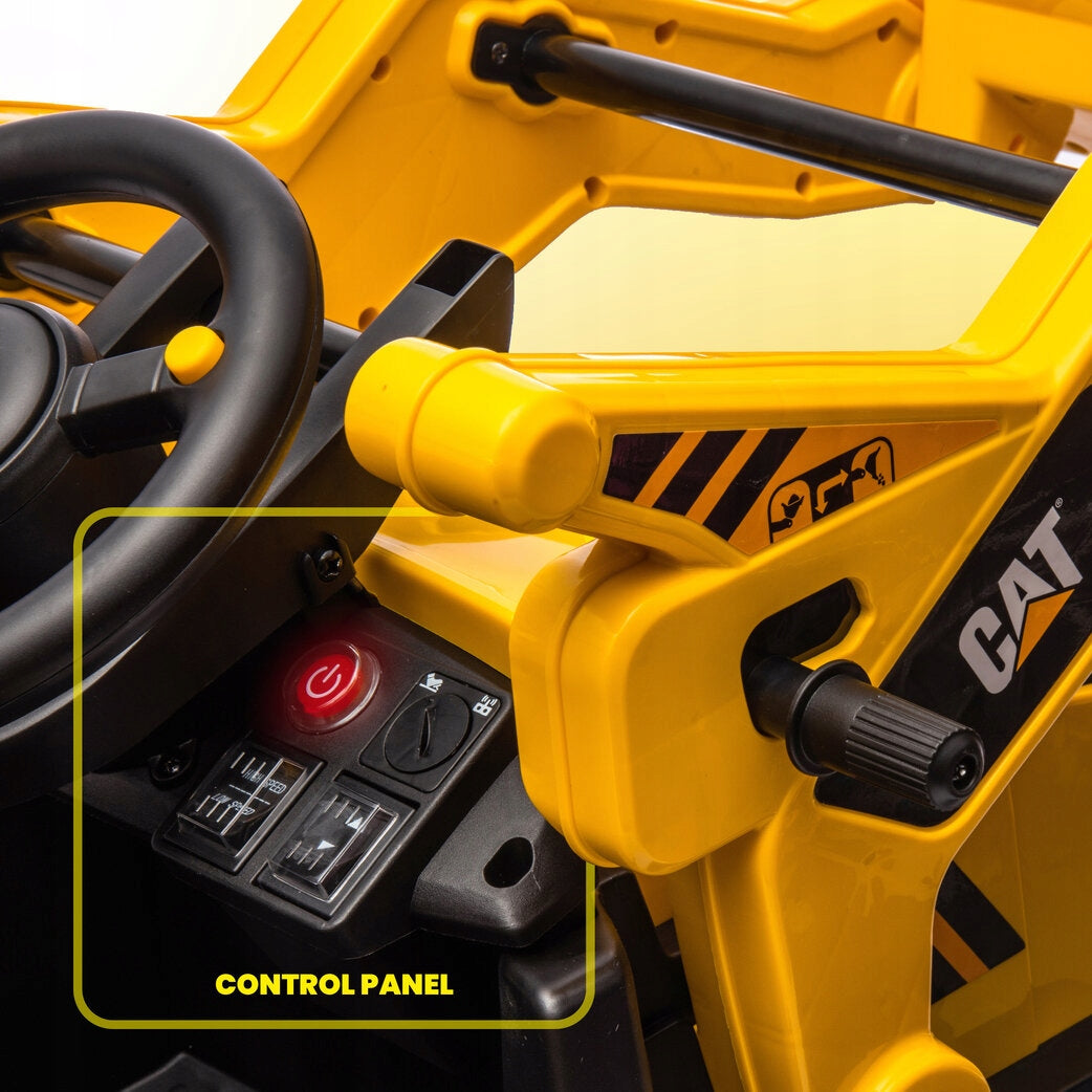 Backhoe loader SUN BABY Cat J04.020.0.1 Yellow Kid's age 3+ years