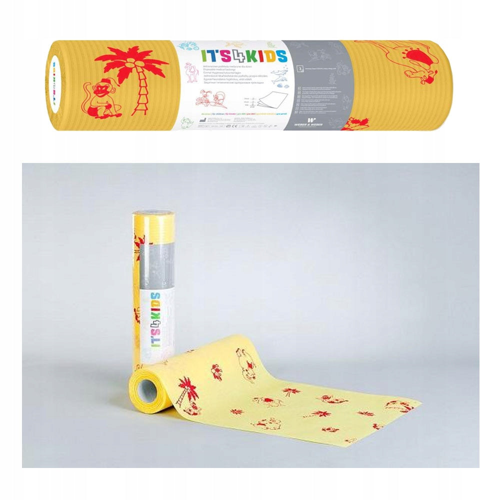 Backing for children on roll 33x50cm yellow foiled Its4kids 50pcs
