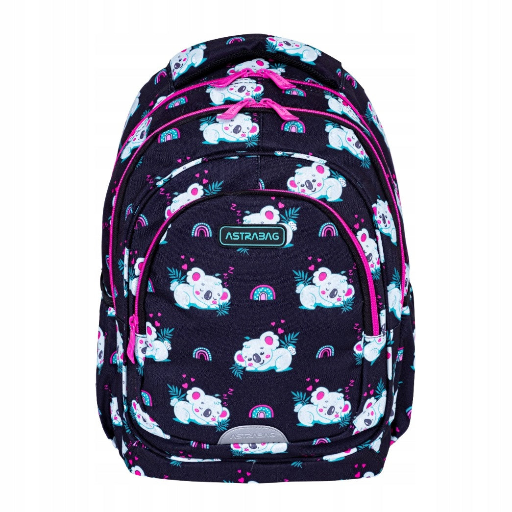 Backpack 20L Astrabag Sleepy Koala 3 compartments, AB330 for girls class 1-3 Manufacturer code 502024011