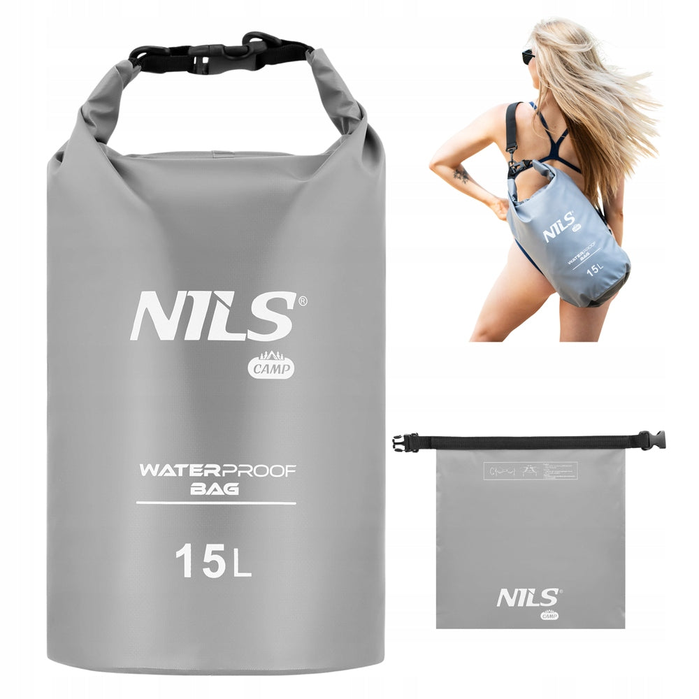 Backpack Bag Waterproof DRY BAG For Kayak Black Large 15 L