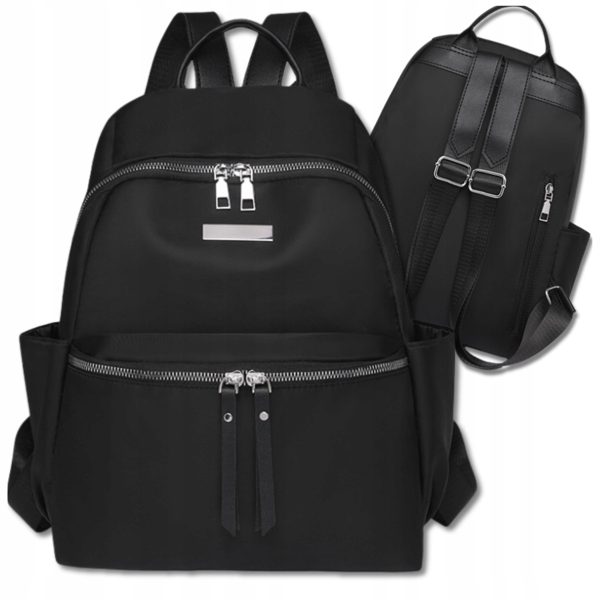 Backpack Black Waterproof For School Work Spacious Elegant 2in1 EAN (GTIN) 5905884000526