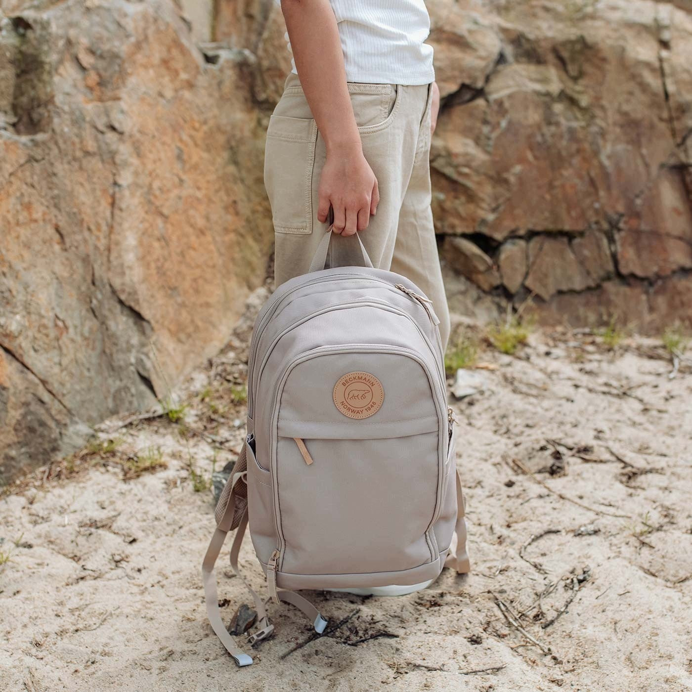Backpack, Ergonomic Backpack, 26 L, Urban Midi, Beige Brand BECKMANN