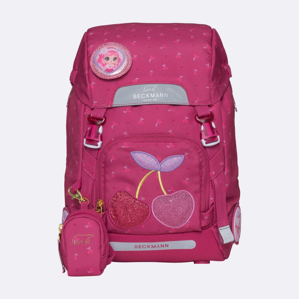 Backpack, Ergonomic School Backpack, Classic, Cherry Brand BECKMANN