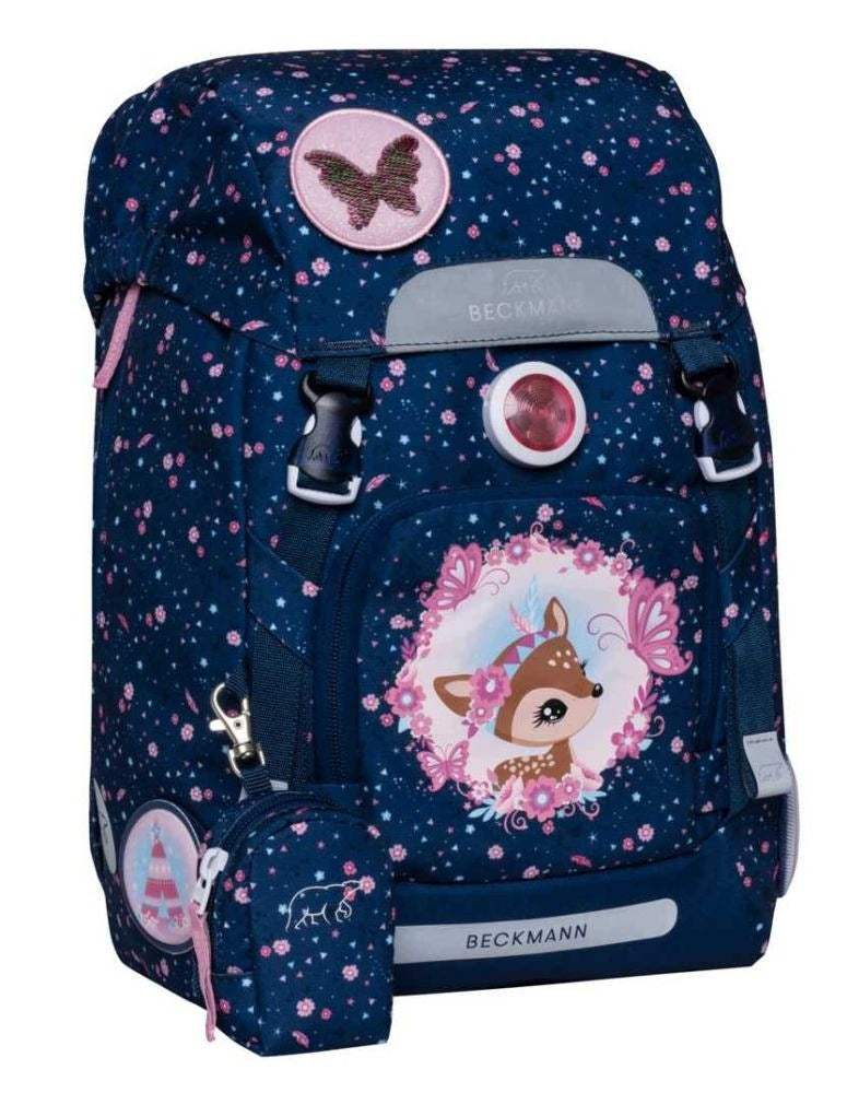 Backpack, Ergonomic School Backpack, Classic, Forest Deer Blue