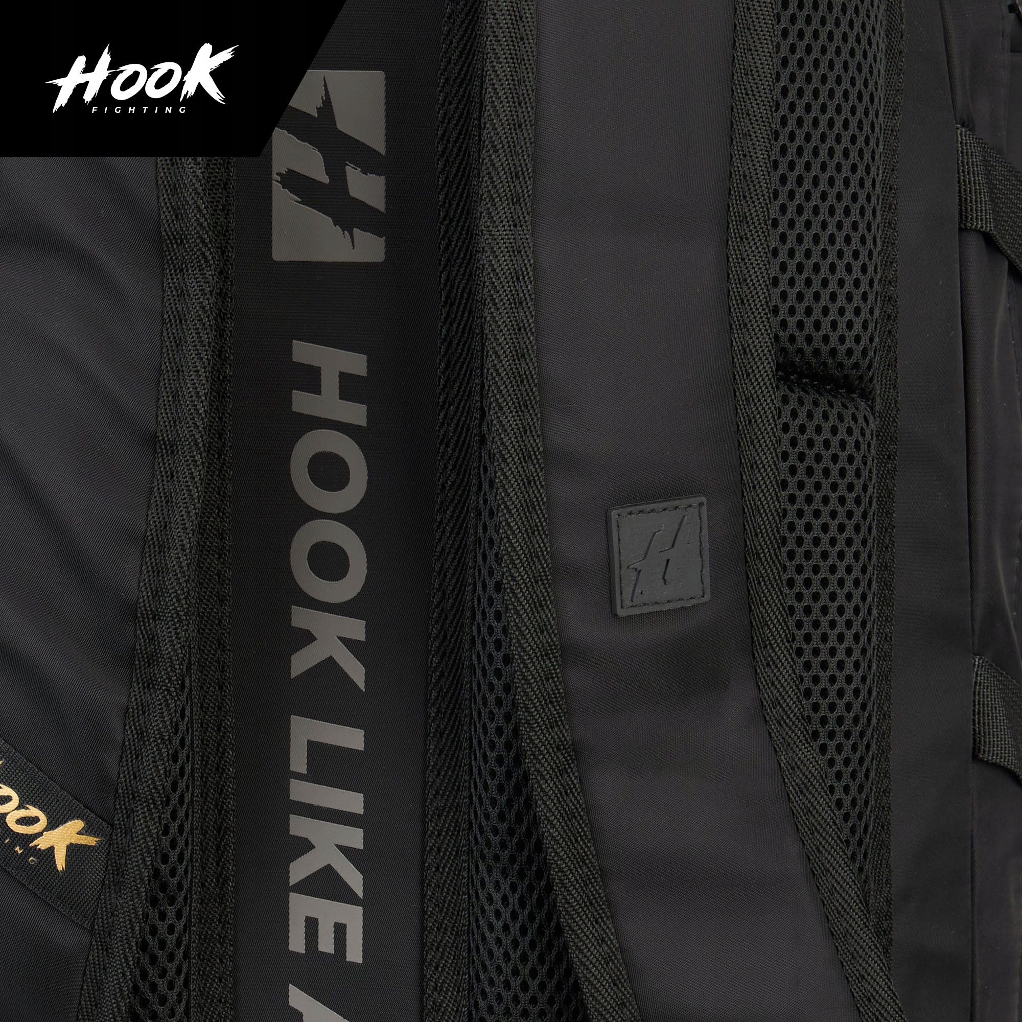 Backpack HOOK FIGHTING Competition 45/63 l black SPACIOUS SEPARATE POCKET Kind backpack