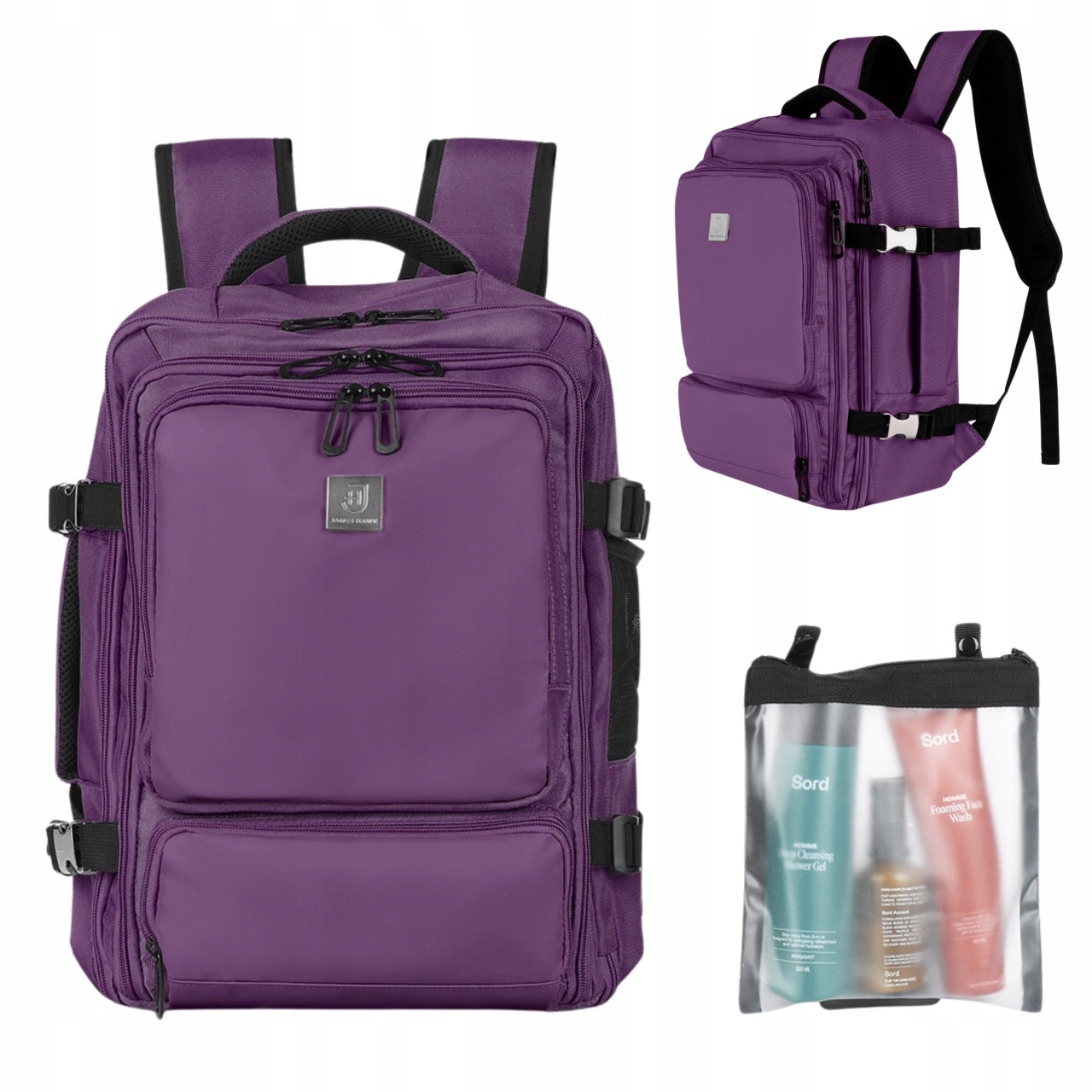 Backpack Hand Luggage for Airplane James Hawk Bag Ryanair 40x30x20 Violet