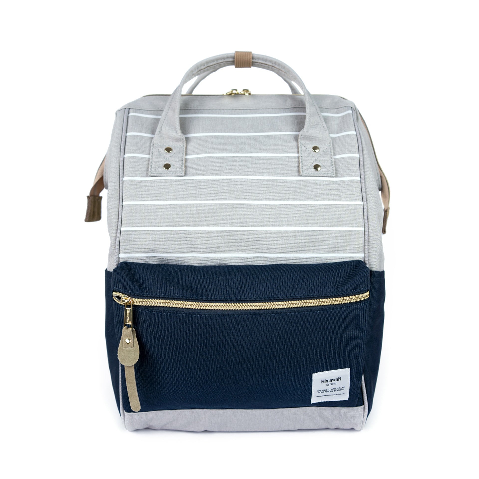 Backpack Himawari Dual M, light grey, navy blue Himawari