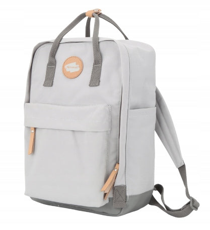 Backpack Himawari grey casual practical for laptop for school Brand Himawari