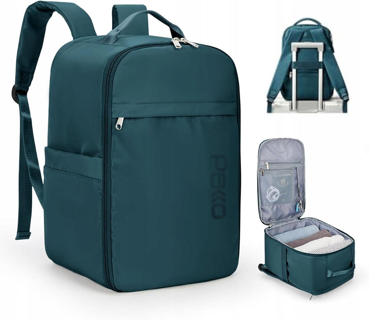 Backpack PAKKO Hand Luggage for Airplane Wizzair Rayanair 40x20x25 (T150)