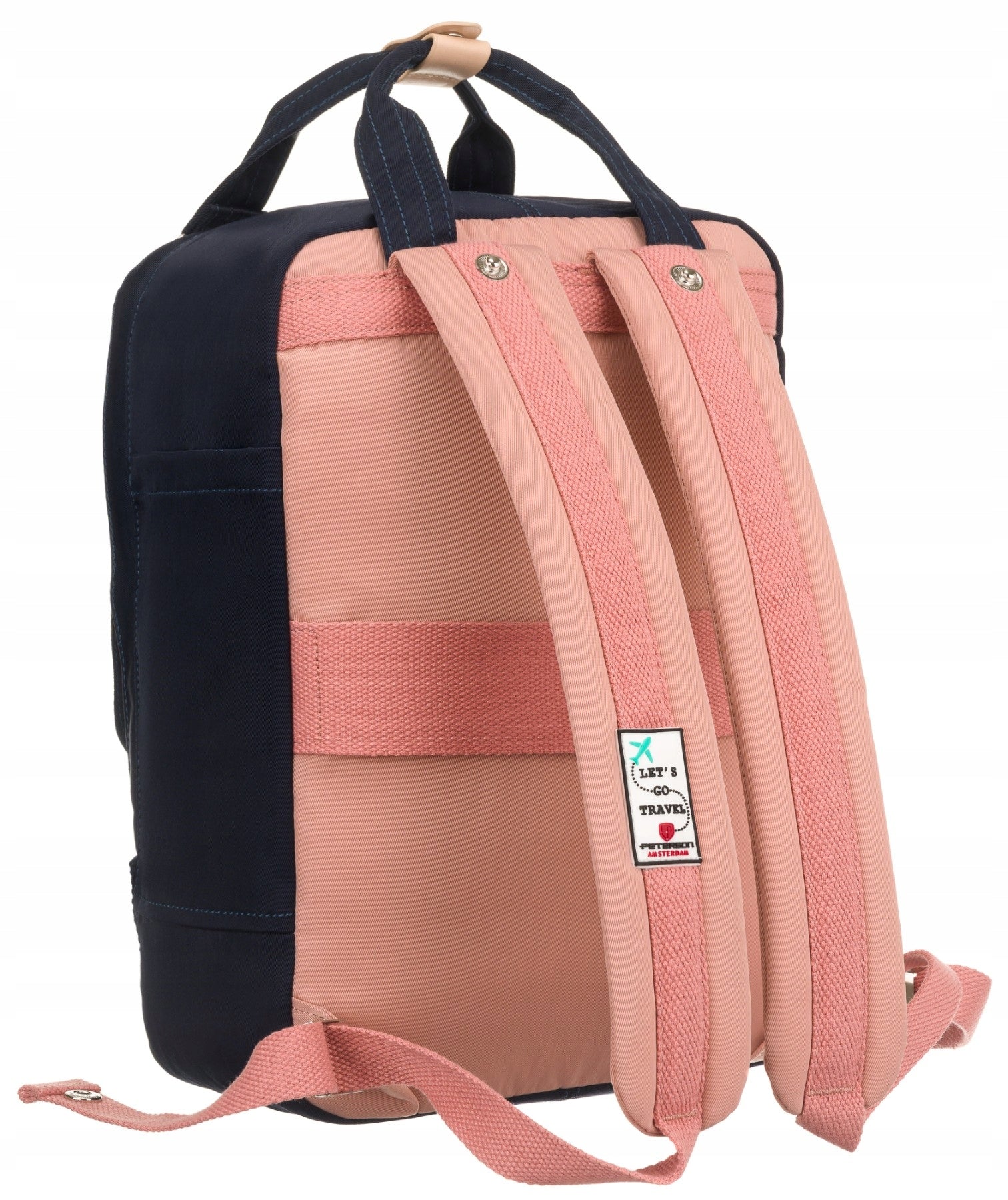 Backpack PETERSON city school PTN 2023-7-1461 navy-pink Gender woman