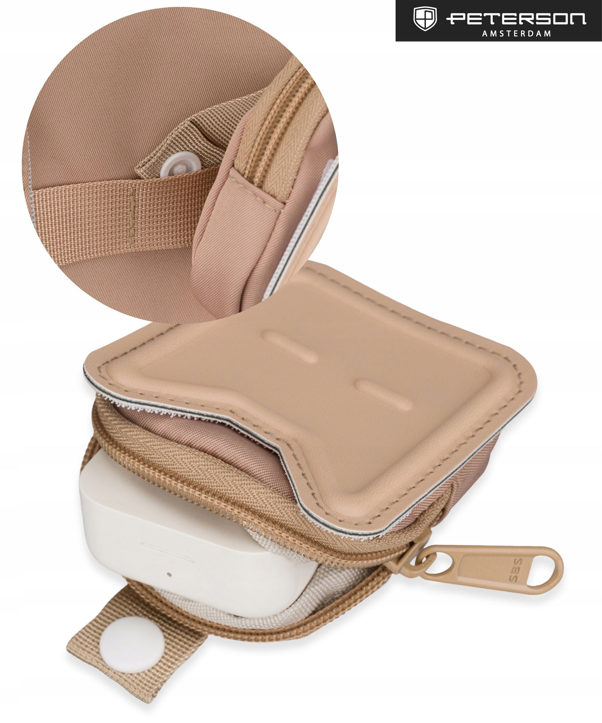 Backpack Peterson city PTN MP2-01-7496 beige Manufacturer code PTN MP2-01-7496-L.BE