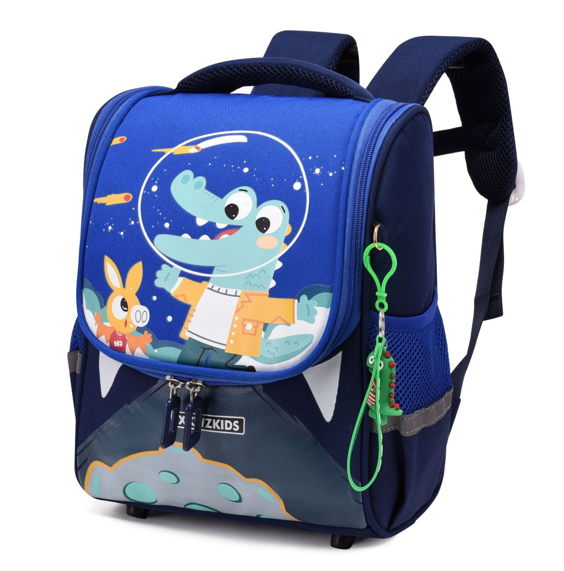 Backpack Preschool Schoolbag for Boy Crocodile Blue Lightweight Spacious Packaging status original