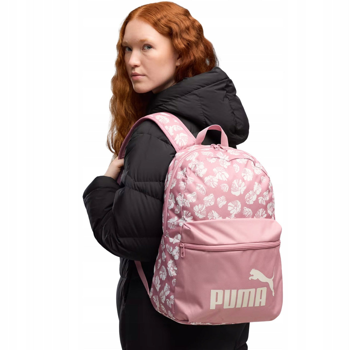 Backpack Puma Phase AOP pink / flowers 91169 11