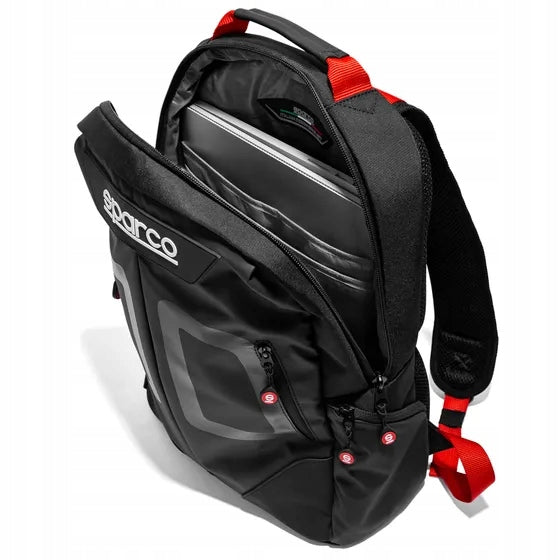 Backpack SPARCO STAGE - black and red Manufacturer's catalog number S016440NRRS