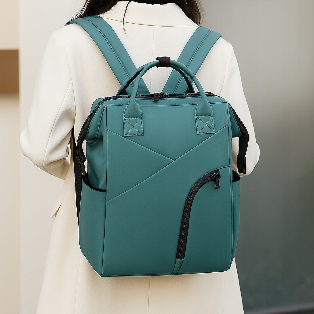 Backpack Stroller Bag Green Sea Spacious Large A4 for School Work Walk Packaging status original