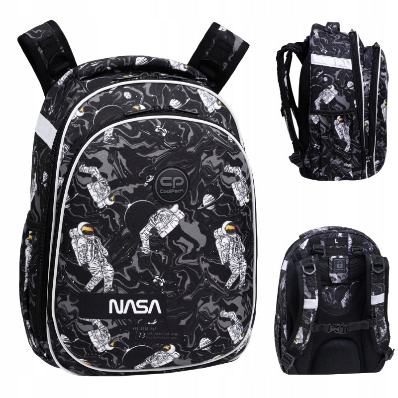 Backpack TORNISTER ergonomic CoolPack Turtle ASTRONAUT black with astronaut