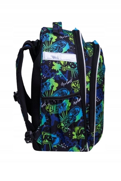 Backpack - TORNISTER with chest strap CoolPack SKATE NIGHT to 1st class Manufacturer code F015930