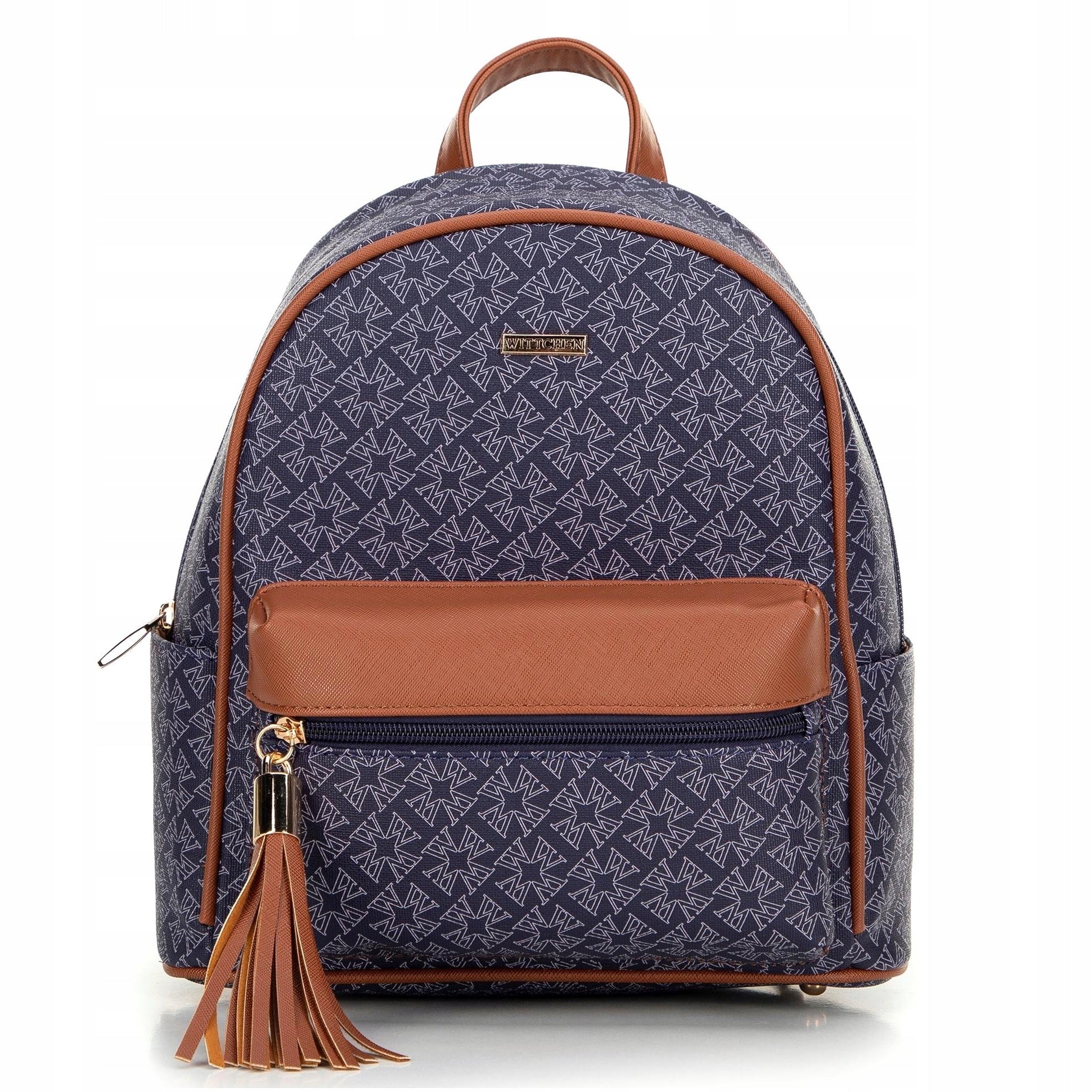 Backpack Wittchen Young 99-4Y-523-7 navy blue with eco-leather