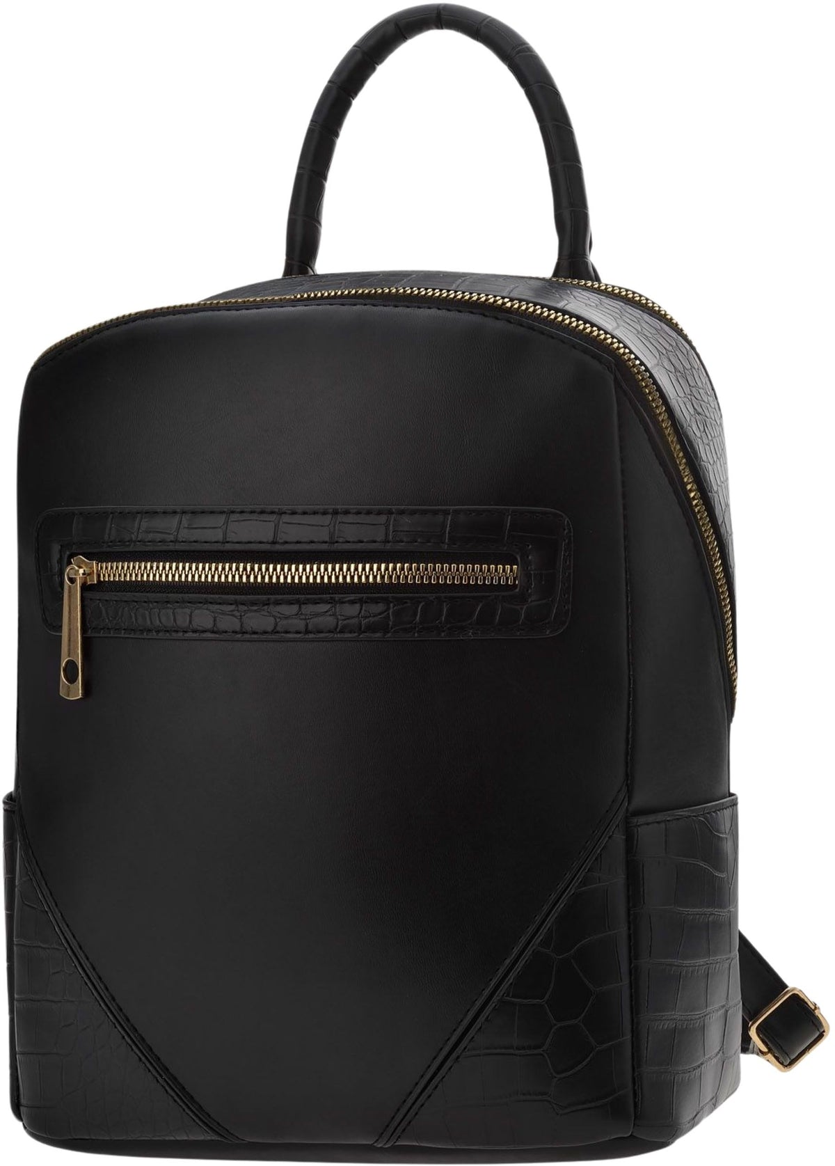 Backpack Women's Leather Bag Elegant Urban Hiking Black For Work