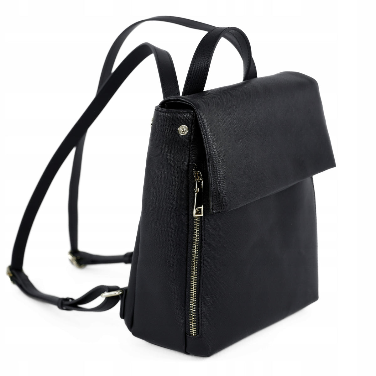Backpack Women's urban small Black backpack elegant roomy strong SOLIER Brand Solier