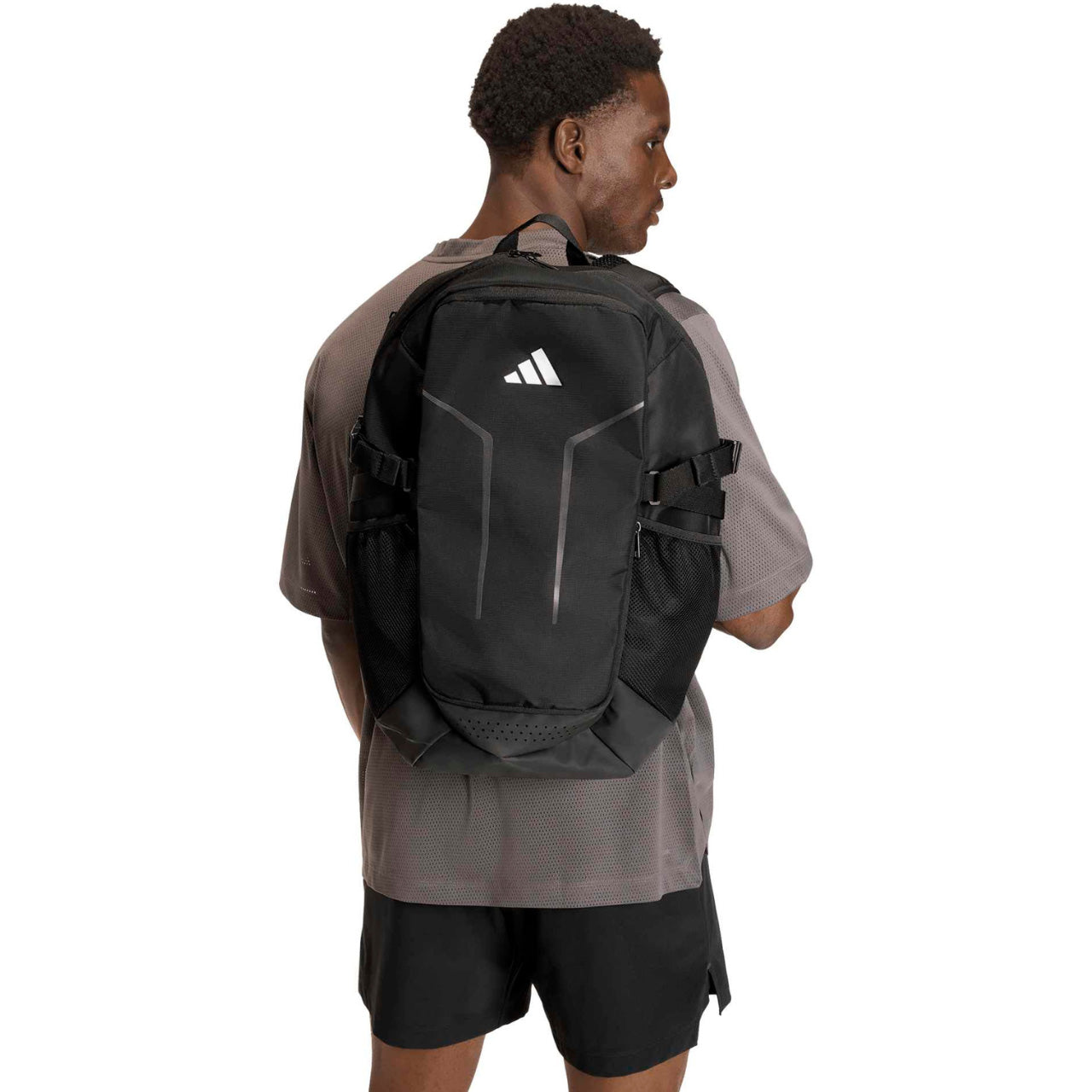 Backpack adidas PrimeLift black school sports 27L chest strap JZ7086