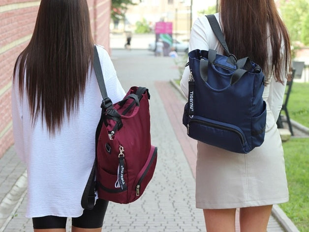 Backpack bag 2in1 TIGERNU modern waterproof BURGUNDY (T116) Brand Tigernu