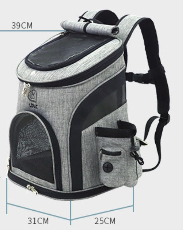 Backpack bag cat dog carrier M GREEN Product height 39 cm