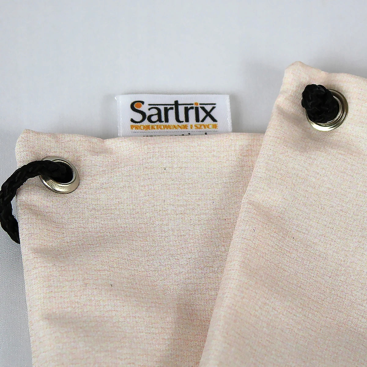 Backpack / bag folk Łowicz impregnated flowers blue cut-out beige Additional features sack