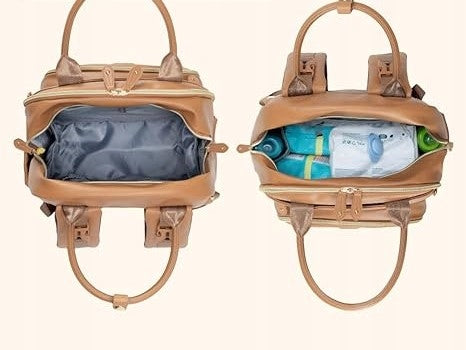Backpack bag for akcesoria baby brown with changing table organizer Bronze EAN (GTIN) 0810122282921