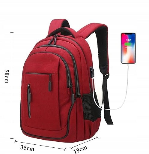 Backpack city laptop bag USB port JACK multifunctional 15,6'' (T114) EAN (GTIN) 5903794631380