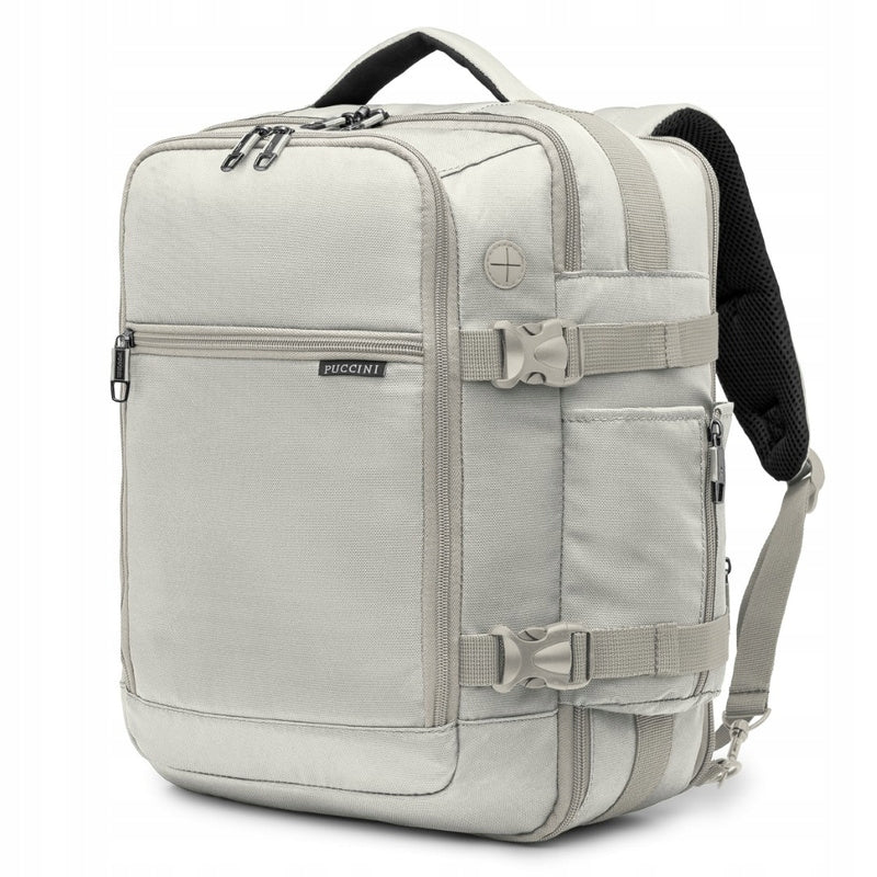 Backpack for airplane PUCCINI PM90172 beige, hand luggage 40x30x20cm Packaging status original