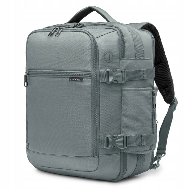 Backpack for airplane PUCCINI PM90172 green, hand luggage 40x30x20cm Packaging status original