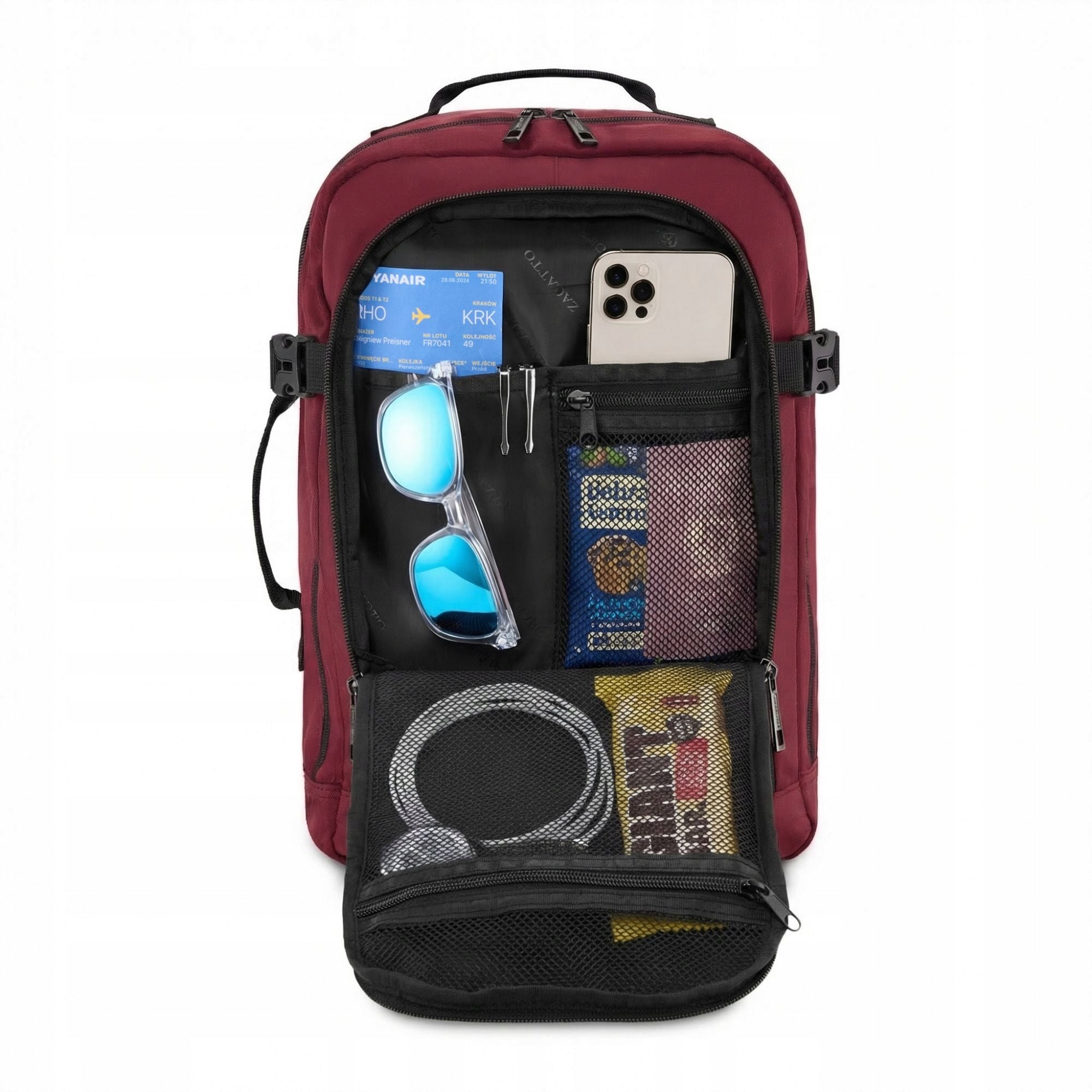 Backpack for airplane RYANAIR 40x20x25 cabin tourist luggage ZAGATTO Brand Zagatto