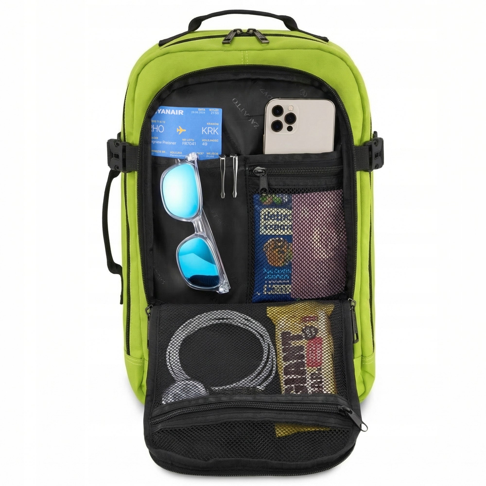 Backpack for airplane RYANAIR 40x20x25 cabin tourist luggage ZAGATTO Packaging status original