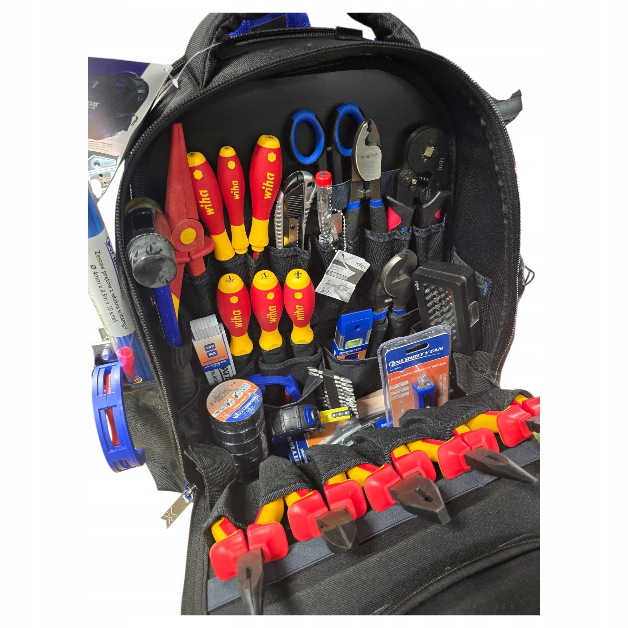 Backpack for electrician Dewalt Wiha ENERGOTYTAN KNIPEX SET ELECTRICIAN 95 pcs. Packaging status original