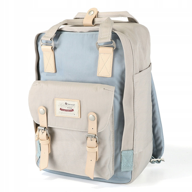 Backpack for plane wizzair Himawari HM188L for laptop 13,3 14,1 beige-sky