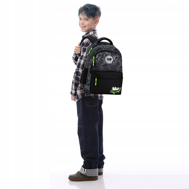 Backpack for school for boys 9-12 years multi-chamber format A4 GoPack Packaging status original