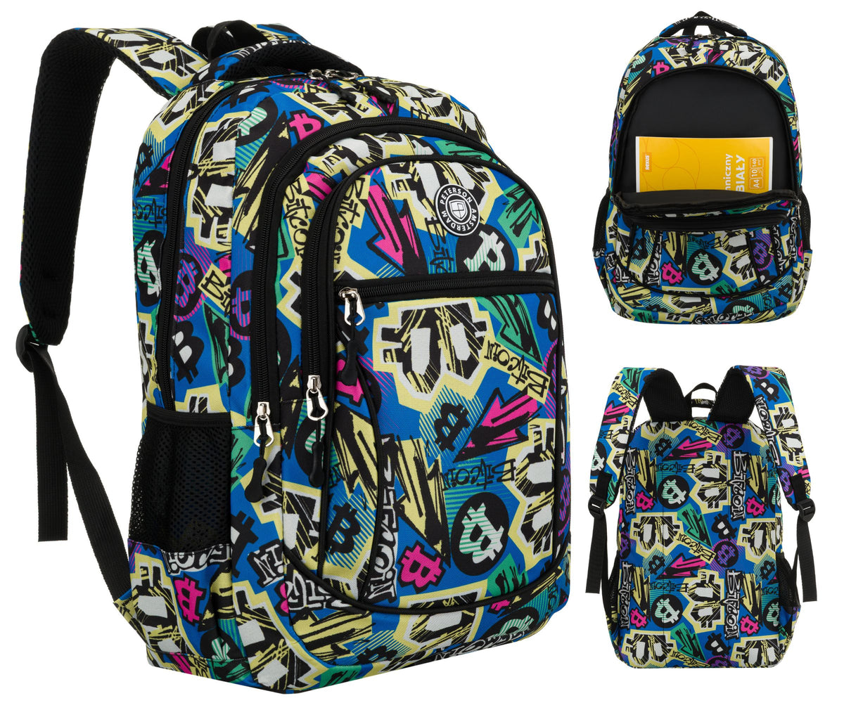 Backpack for school roomy lightweight school satchel for children Peterson