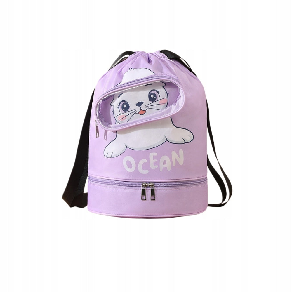 Backpack pool bag beach for kids sports training waterproof seal