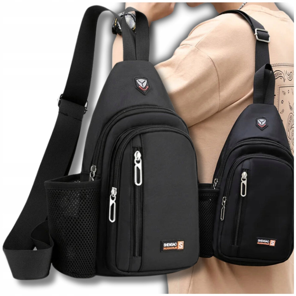 Backpack sports shoulder bag lightweight waterproof pouch for men Manufacturer code Plecak sportowy torba na ramię
